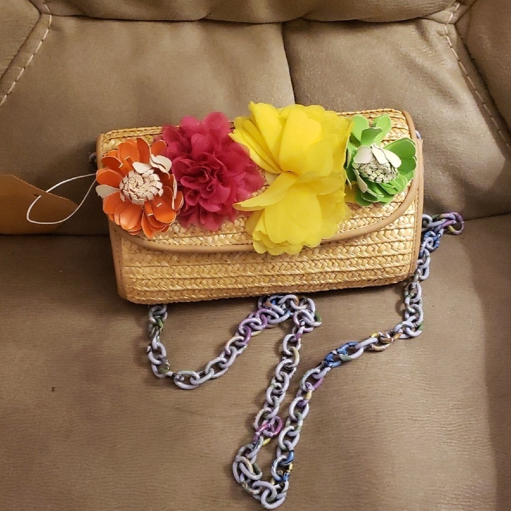 Betsey Johnson Picnic Flower Bag Vintage